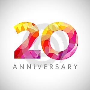 20 years anniversary logo