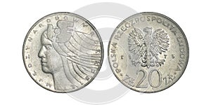 20 zlotys 1975 - International Women`s Year, twenty zlotys