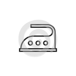 200 C iron temp sign line icon