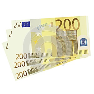 200 Euro bills