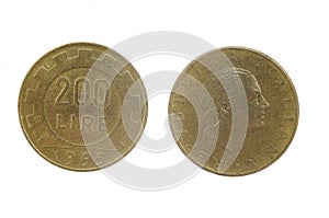 200 lira 1995, Italian coin