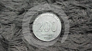 200 rupiah denomination coins of Indonesian currency