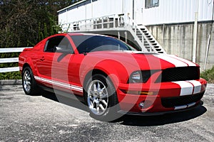 2007 Red Ford Mustang Cobra