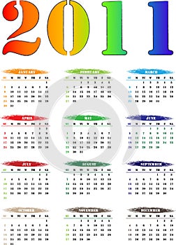 2011 Color Calender