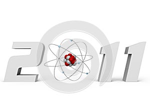 2011 International Year of Chemistry - a 3d image