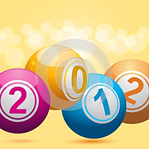 2012 bingo lottery balls