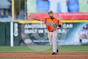 2012 Minor League Baseball shortstop throw