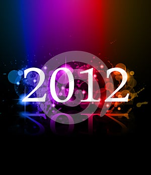 2012 New Year celebration background