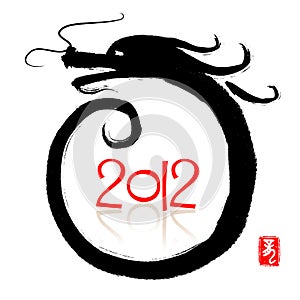 2012: Vector happy new Year of Dragon