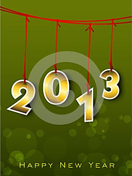 2013 Happy New Year greeting card.