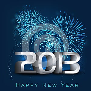 2013 Happy New Year greeting card.