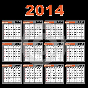 2014 calendar