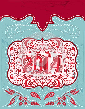 2014 New Year holidays design