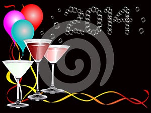 A 2014 new year party image