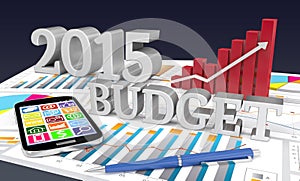 2015 budget word with graph