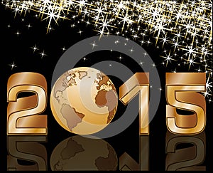 2015 Happy new year celebration banner