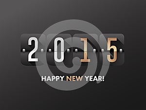 2015 happy new year vector