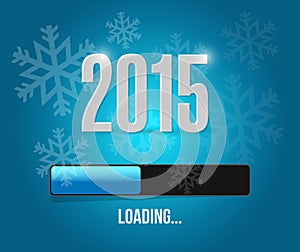 2015 loading year bar illustration
