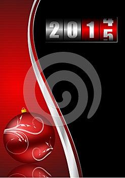2015 new years illustration with counter