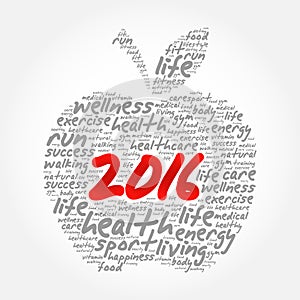 2016 apple word cloud collage