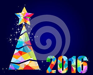 2016 christmas tree triangular design