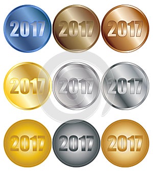 2017 Badges Set