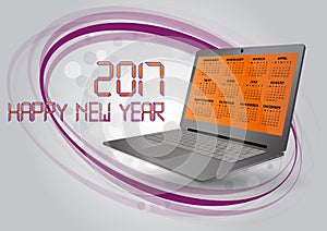 2017 calendar laptop