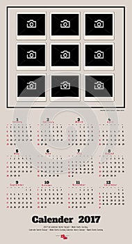 2017 Calendar Planner Design