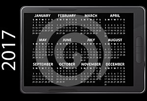 2017 electronic calendar