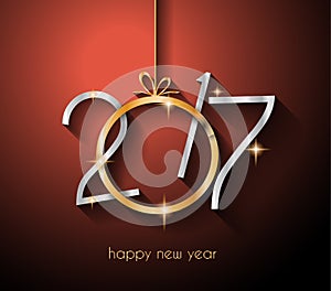 2017 Happy New Year Background for your Flyers and Greetings Card