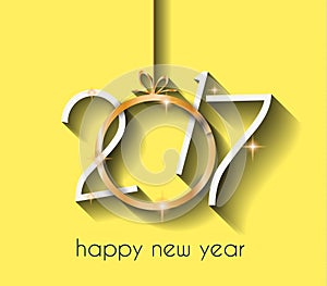 2017 Happy New Year Background for your Flyers and Greetings Card