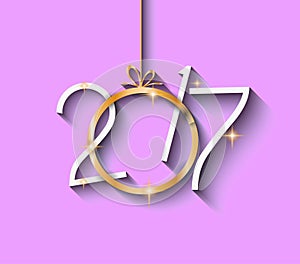 2017 Happy New Year Background for your Flyers and Greetings Card