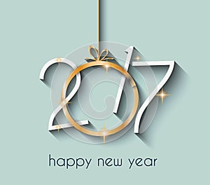 2017 Happy New Year Background for your Flyers and Greetings Card