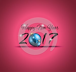 2017 Happy New Year Background for your Flyers and Greetings Card