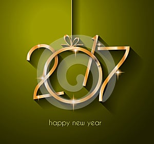 2017 Happy New Year Background for your Flyers and Greetings Card