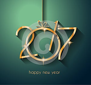 2017 Happy New Year Background for your Flyers and Greetings Card