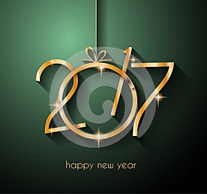 2017 Happy New Year Background for your Flyers and Greetings Card
