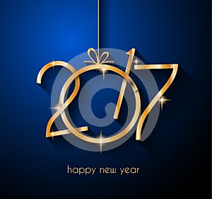 2017 Happy New Year Background for your Flyers and Greetings Card.