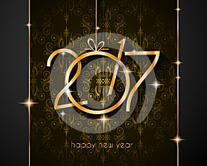 2017 Happy New Year Background for your Seasonal Flyers