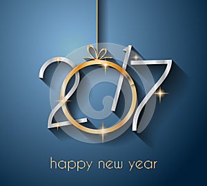 2017 Happy New Year Background for your Seasonal Flyers