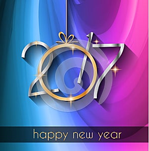 2017 Happy New Year Background for your Seasonal Flyers