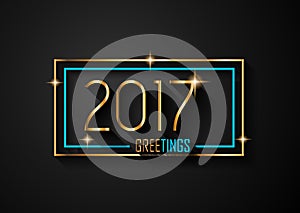 2017 Happy New Year Background for your Seasonal Flyers