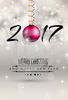 2017 Happy New Year Background for your Seasonal Flyers