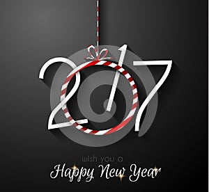2017 Happy New Year Background for your Seasonal Flyers