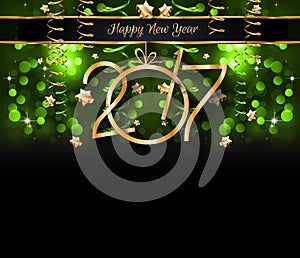 2017 Happy New Year Background for your Seasonal Flyers