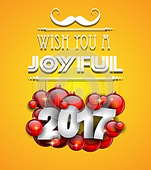 2017 Happy New Year Background for your Seasonal Flyers