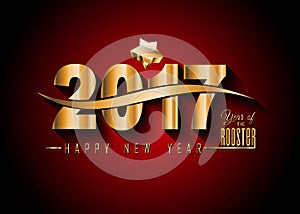 2017 Happy New Year Background for your Seasonal Flyers