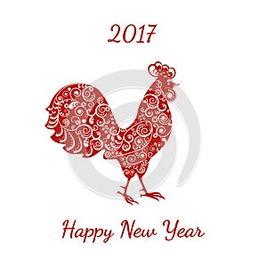 2017 new symbol, the rooster,