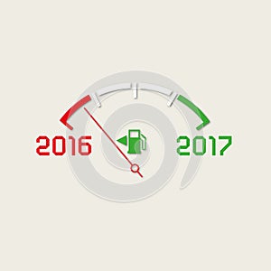 2017 New year comming light theme