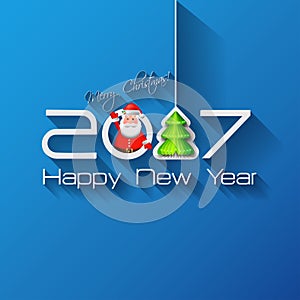 2017 Origami Happy New Year Tree